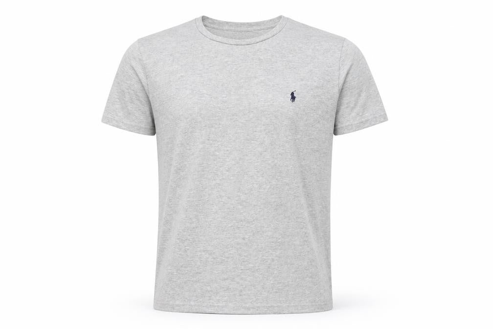 Ralph Lauren Men's Grey Crew Neck Cotton T-Shirt M