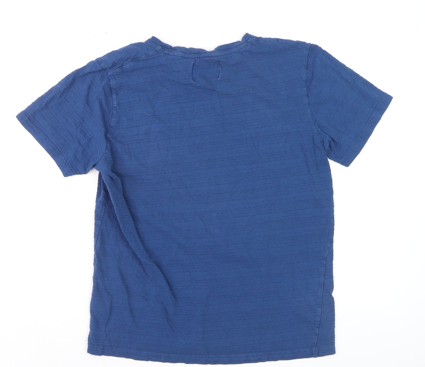 Nordam Men's Blue Crew Neck Short Sleeve Cotton T-Shirt M