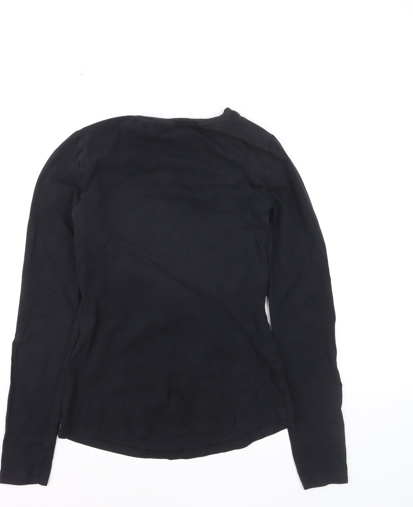 Anna Field Women’s Black Long Sleeve Basic Jersey T-Shirt Size S