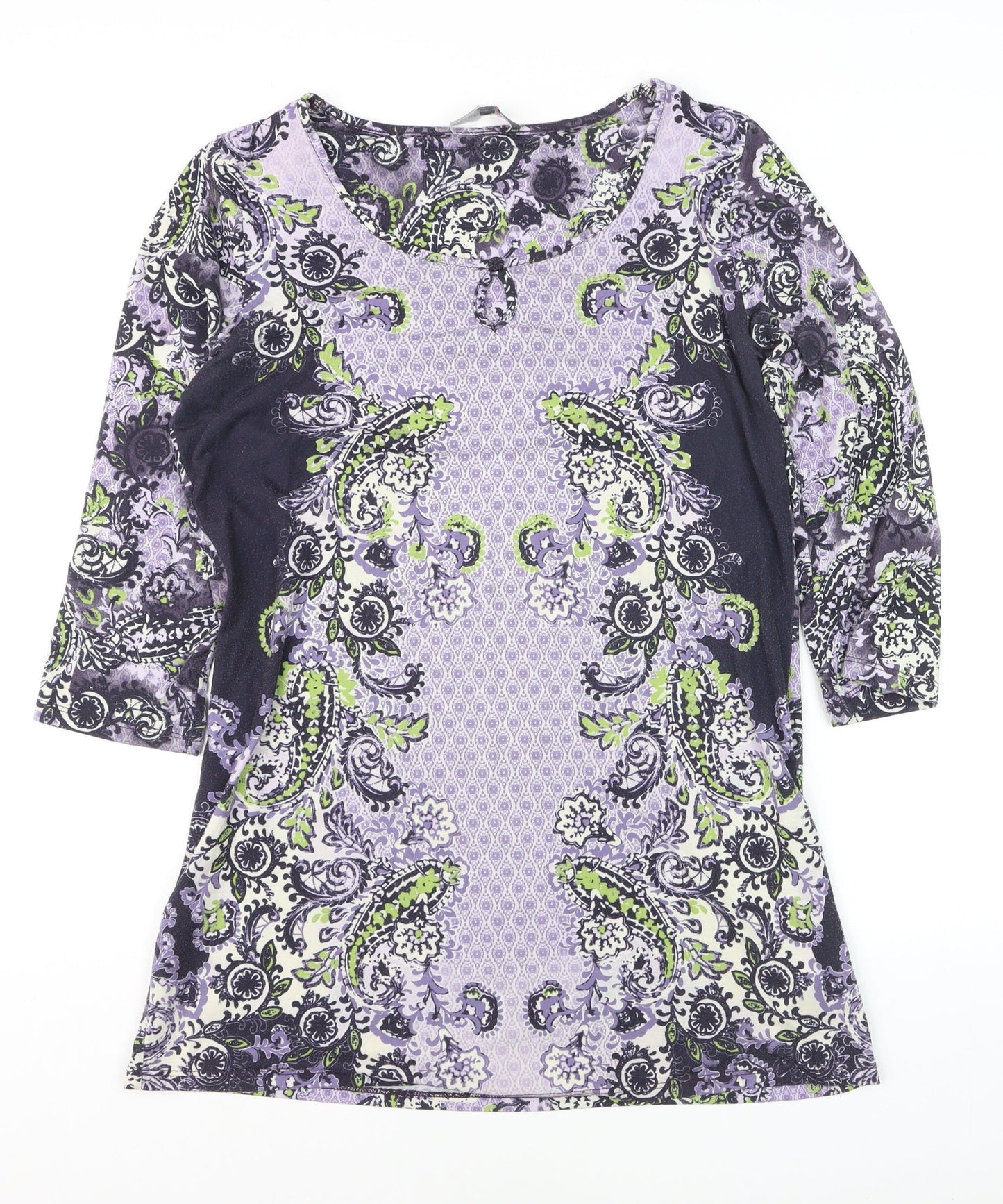 Marks and Spencer Per Una Women’s Multicoloured Paisley Jersey Shift Dress Size 12