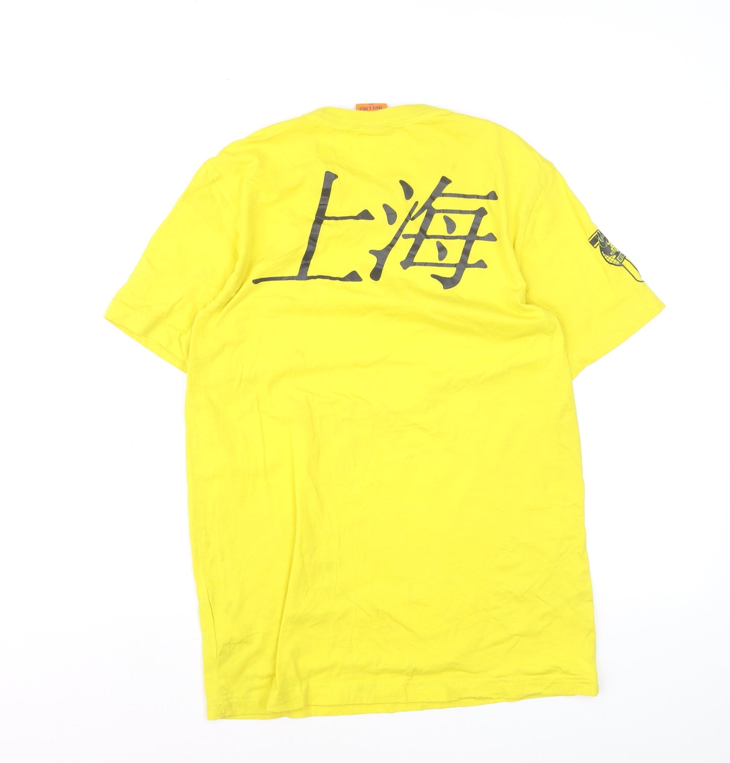 Nike Men's Yellow Shanghai Graphic Short Sleeve T-Shirt M