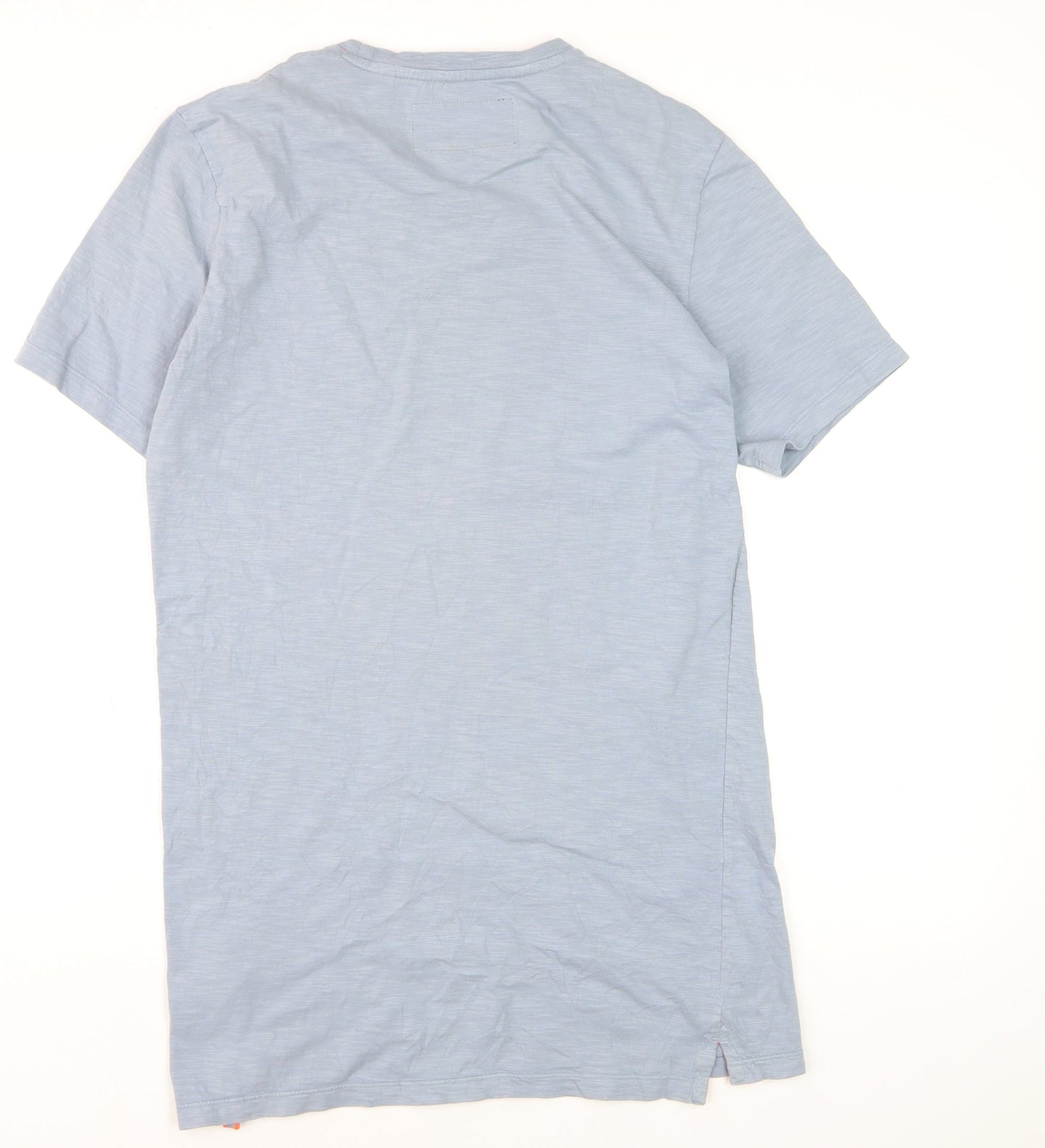 Superdry Men's Blue Crew Neck Short Sleeve Cotton T-Shirt Size S