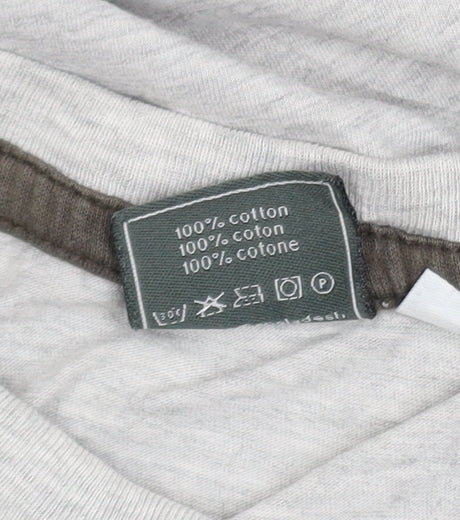 My Day Men's Grey Roma Italia Embroidered Cotton T-Shirt Size S