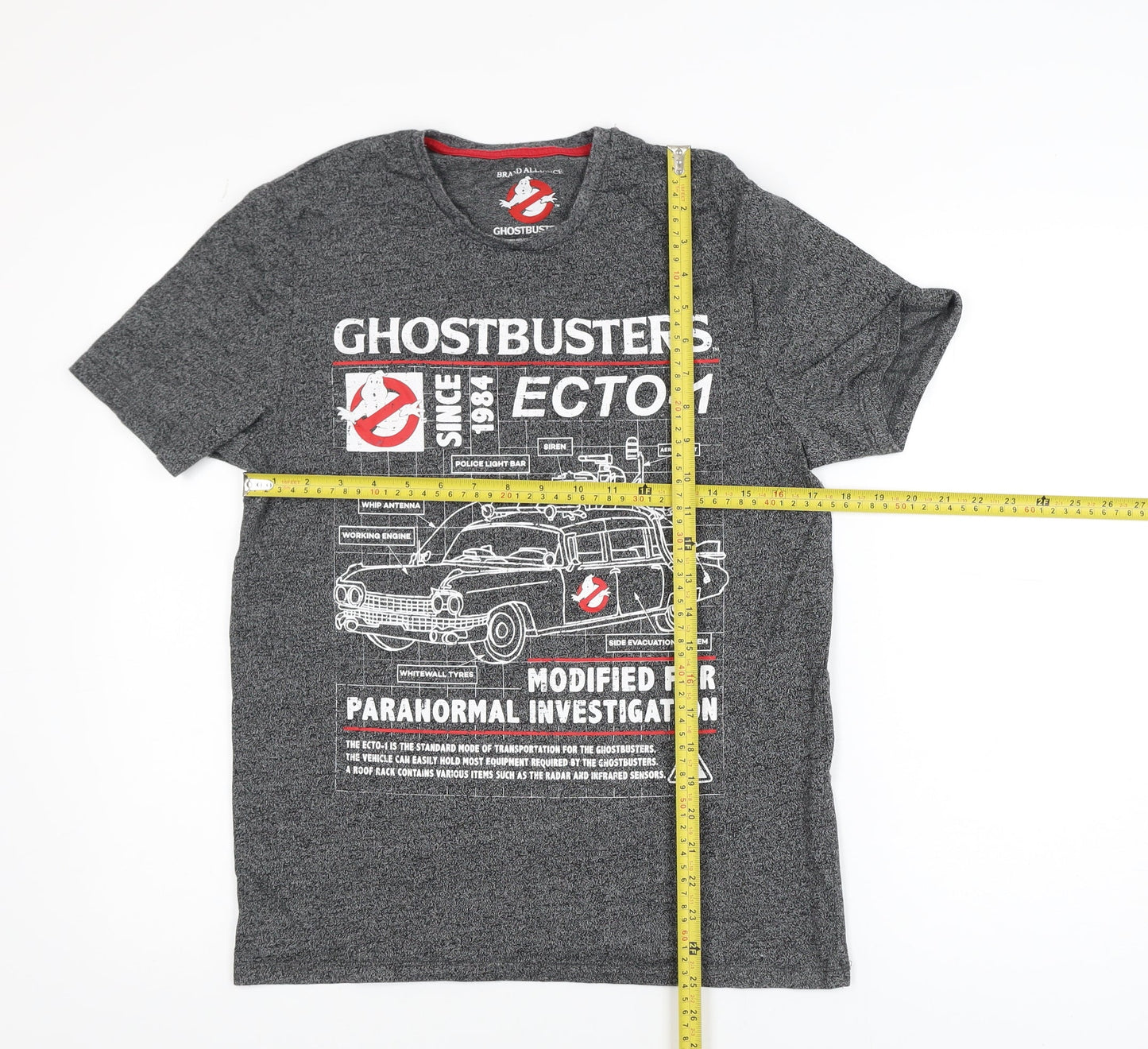 Brand Alliance Men’s Grey Ghostbusters Graphic T-Shirt Size M