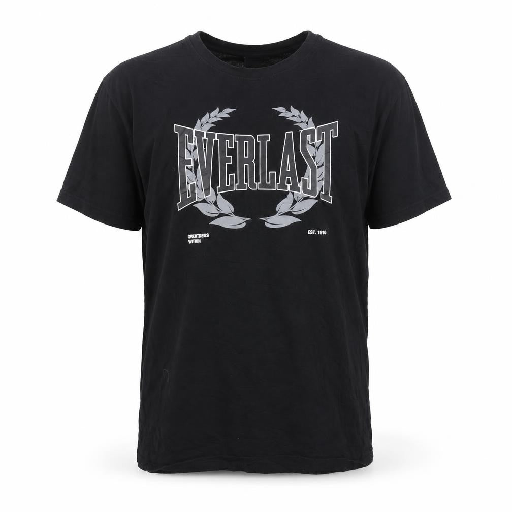 Everlast Men's Black Crew Neck Short Sleeve Graphic T-Shirt Size S