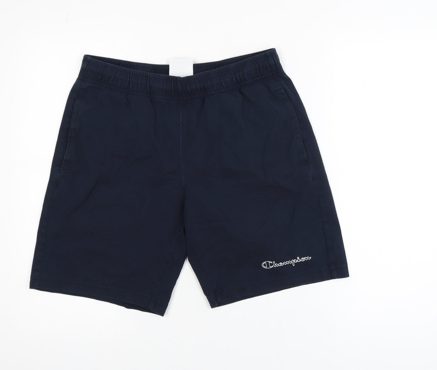 Champion Men's Blue Medium Sweat Shorts with Elastic Waist