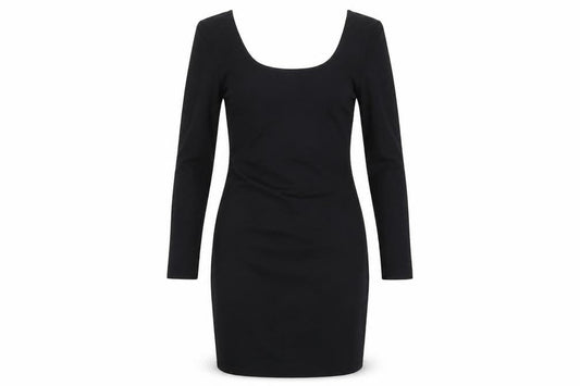 Miss Selfridge Women’s Black Bodycon Dress UK 14 Long Sleeve