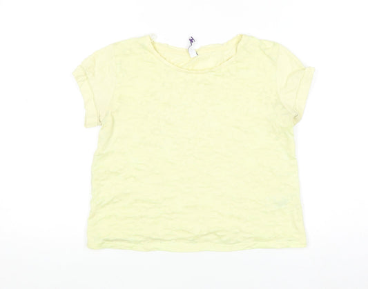 By Henry Holland Women’s Yellow Floral T-Shirt Size 8
