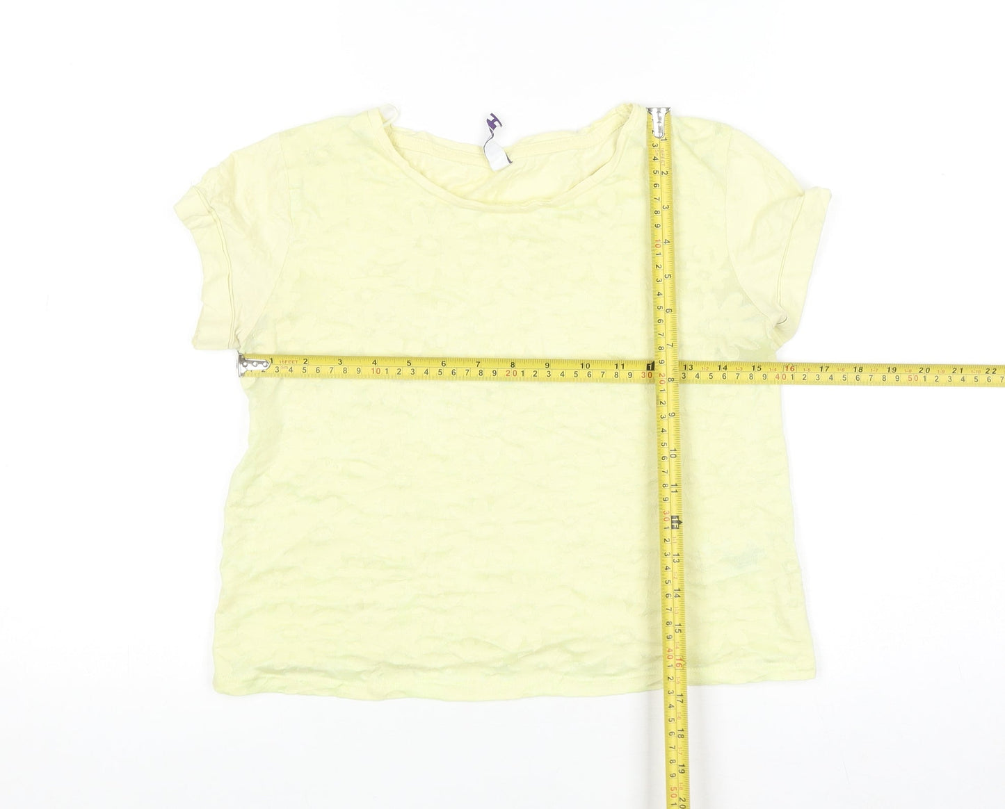 By Henry Holland Women’s Yellow Floral T-Shirt Size 8