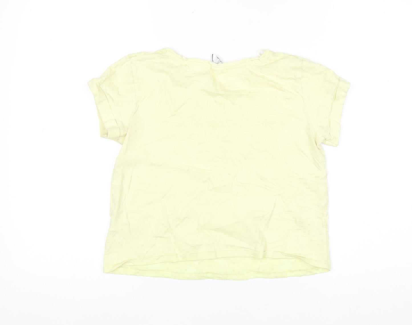 By Henry Holland Women’s Yellow Floral T-Shirt Size 8