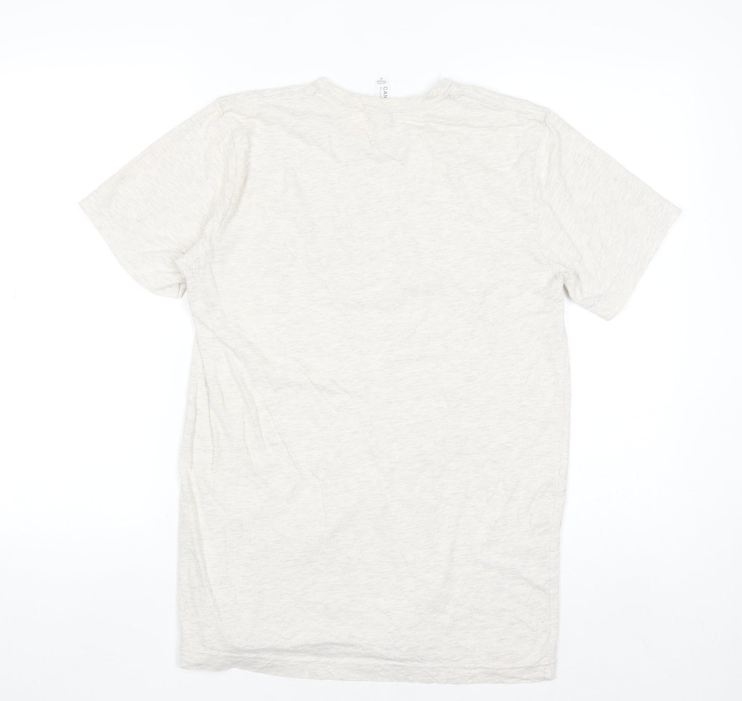 Bella+Canvas Men's Beige Fall Line Lager Graphic T-Shirt Medium