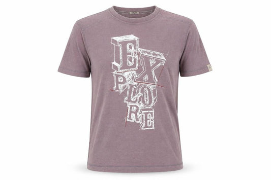 FatFace Men's Purple Explorer Slim Fit Graphic T-Shirt Size L