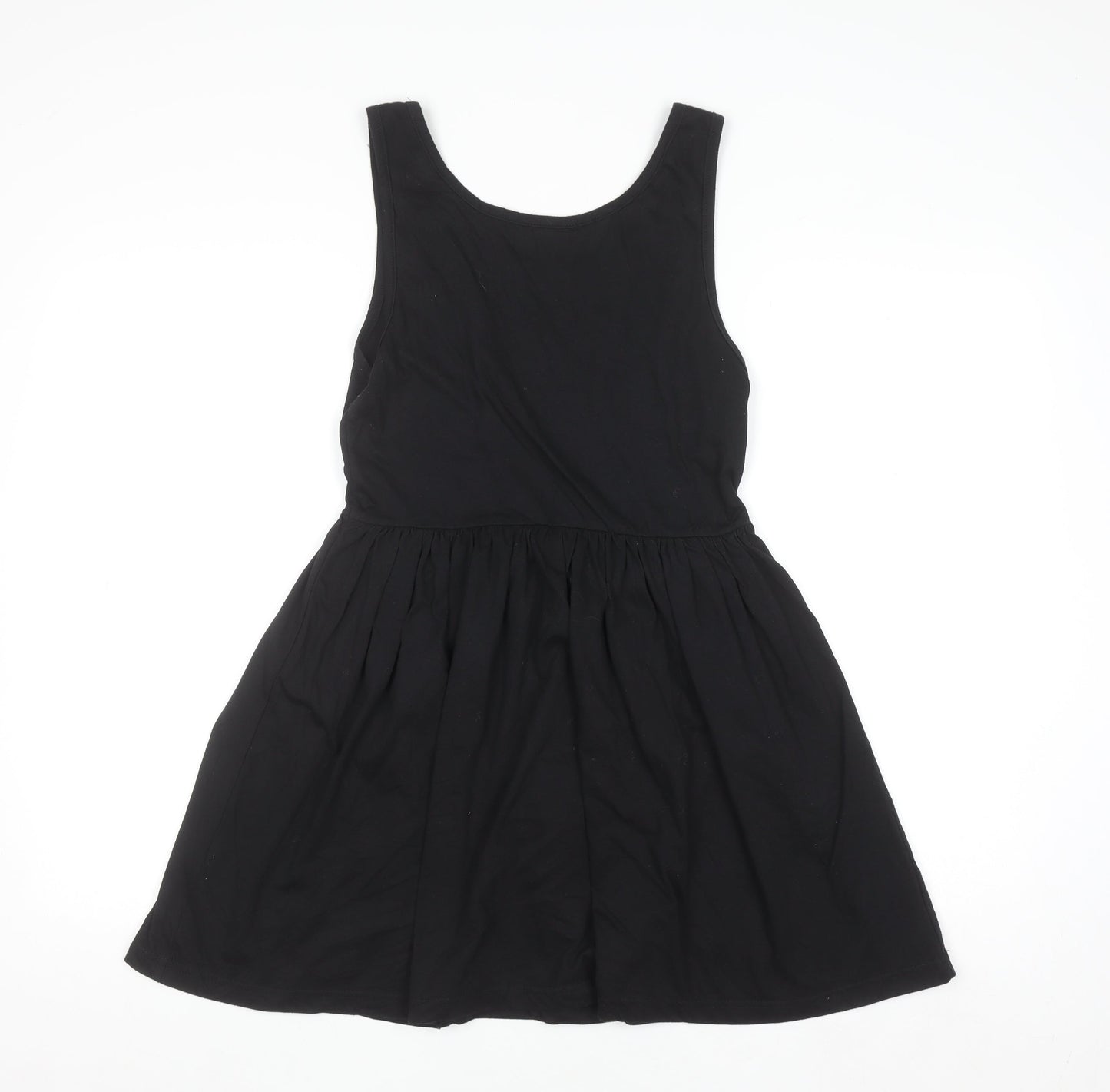 Missguided Women Black Skater Dress Size 8 Sleeveless Scoop Neck