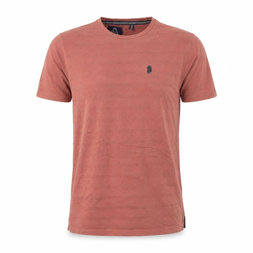 Luke Men’s Rust Cotton Crew Neck Short Sleeve T-Shirt Small