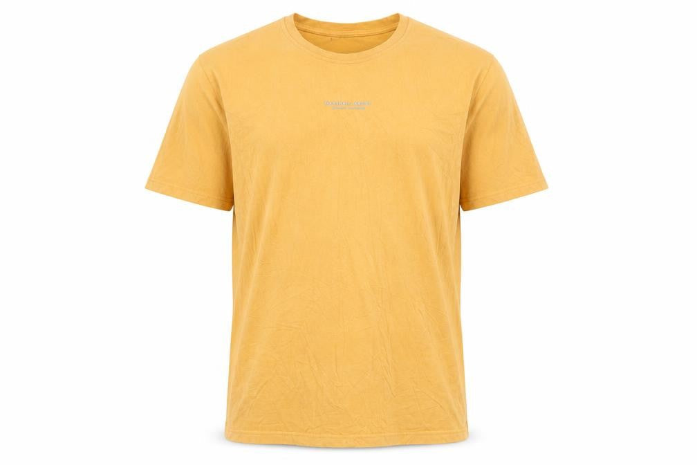 Marshall Artist Men's Yellow 3XL Crew Neck Cotton T-Shirt
