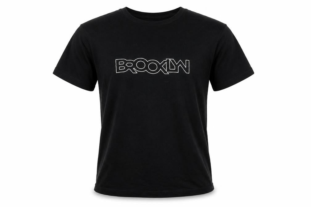 LFTMAN BASIC Men's Black Brooklyn Graphic Cotton T-Shirt Size L