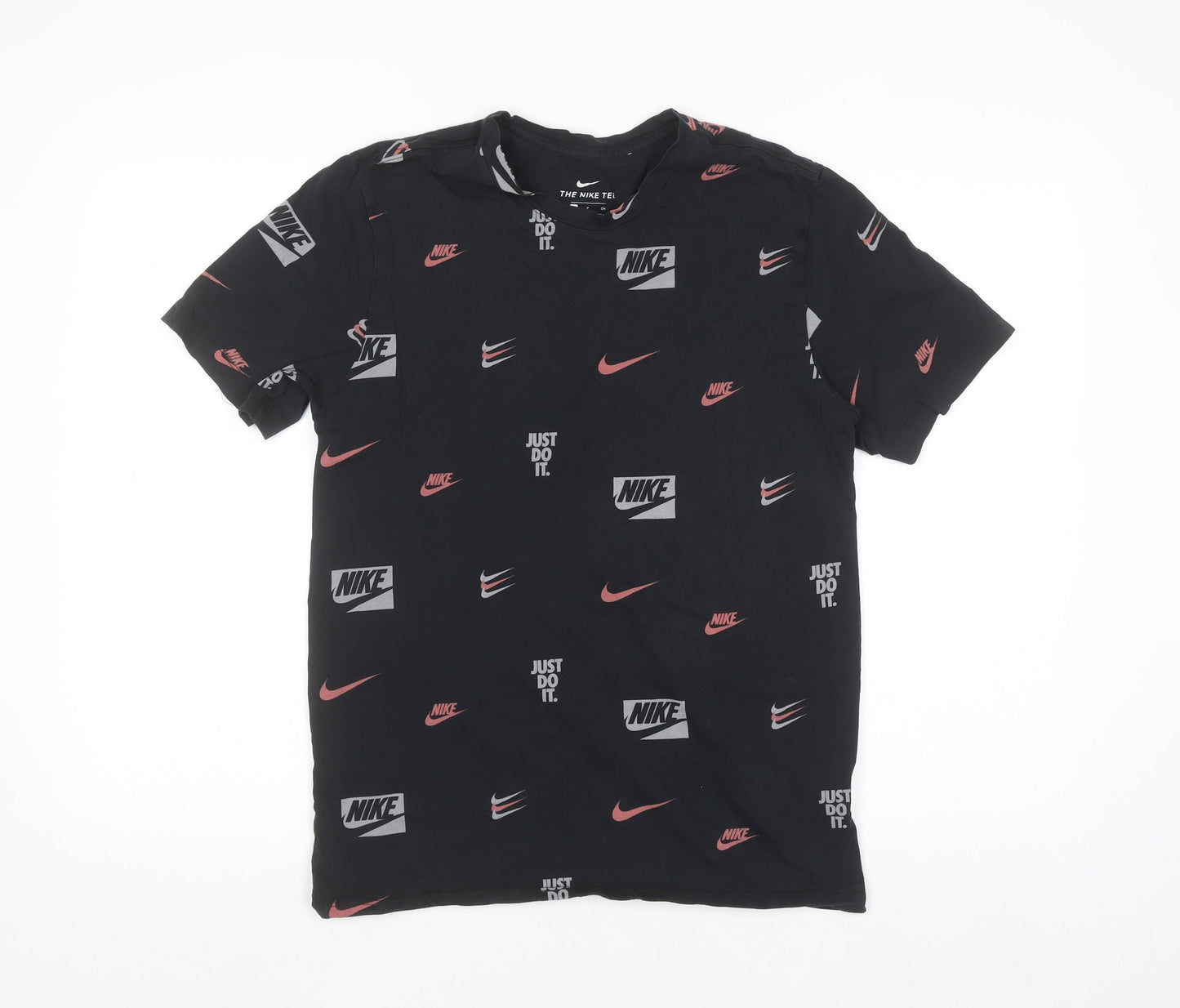 Nike Men's Black Graphic Logo Sports T-Shirt Size S