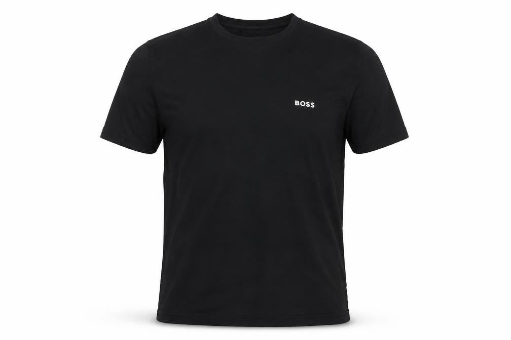 BOSS Men's Black Cotton Crew Neck Short Sleeve T-Shirt M