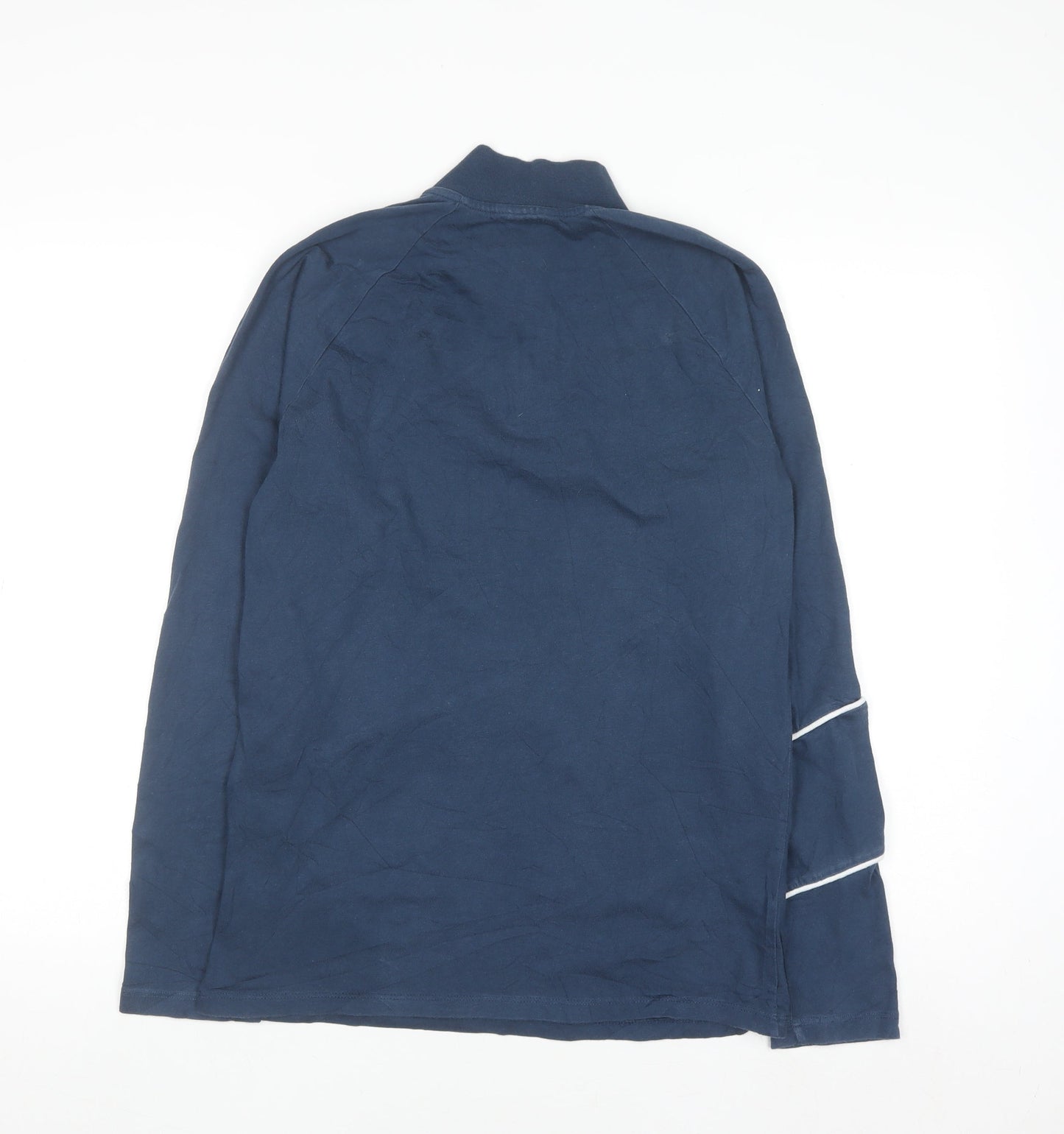 ASOS DESIGN Men's Blue XS 1/4 Zip Slim Fit Sweatshirt