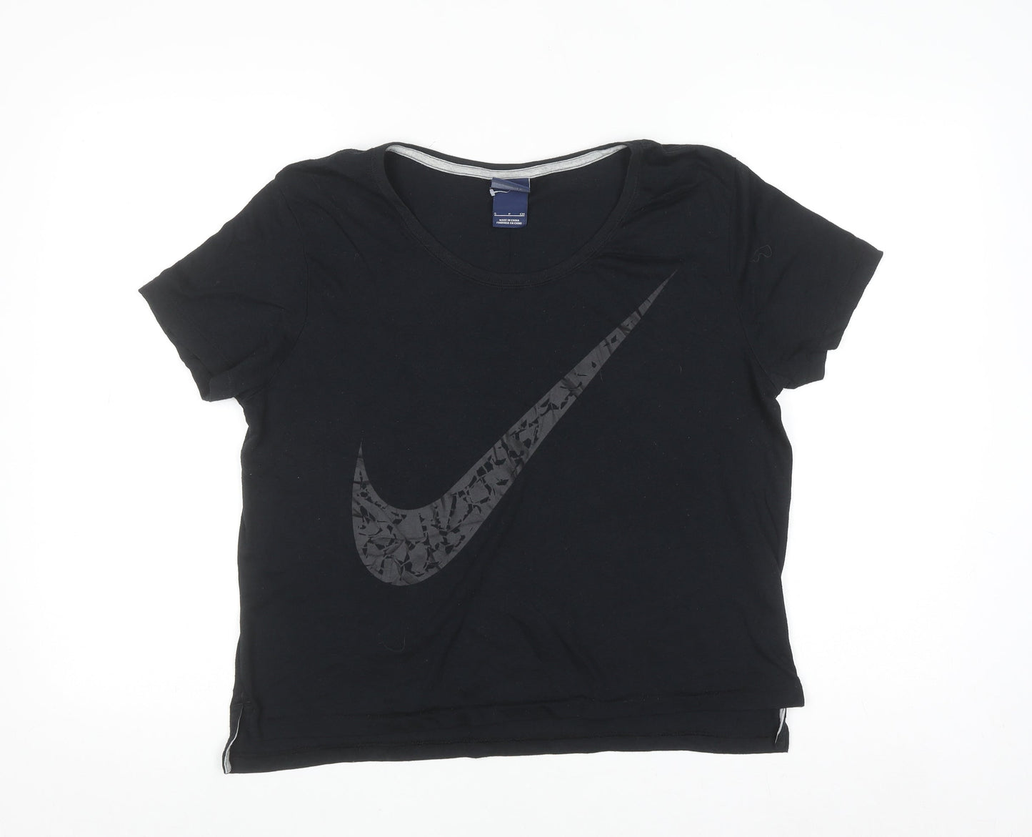 Nike Women's Black Short Sleeve Crew Neck Sports T-Shirt Size S