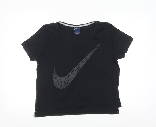 Nike Women's Black Short Sleeve Crew Neck Sports T-Shirt Size S