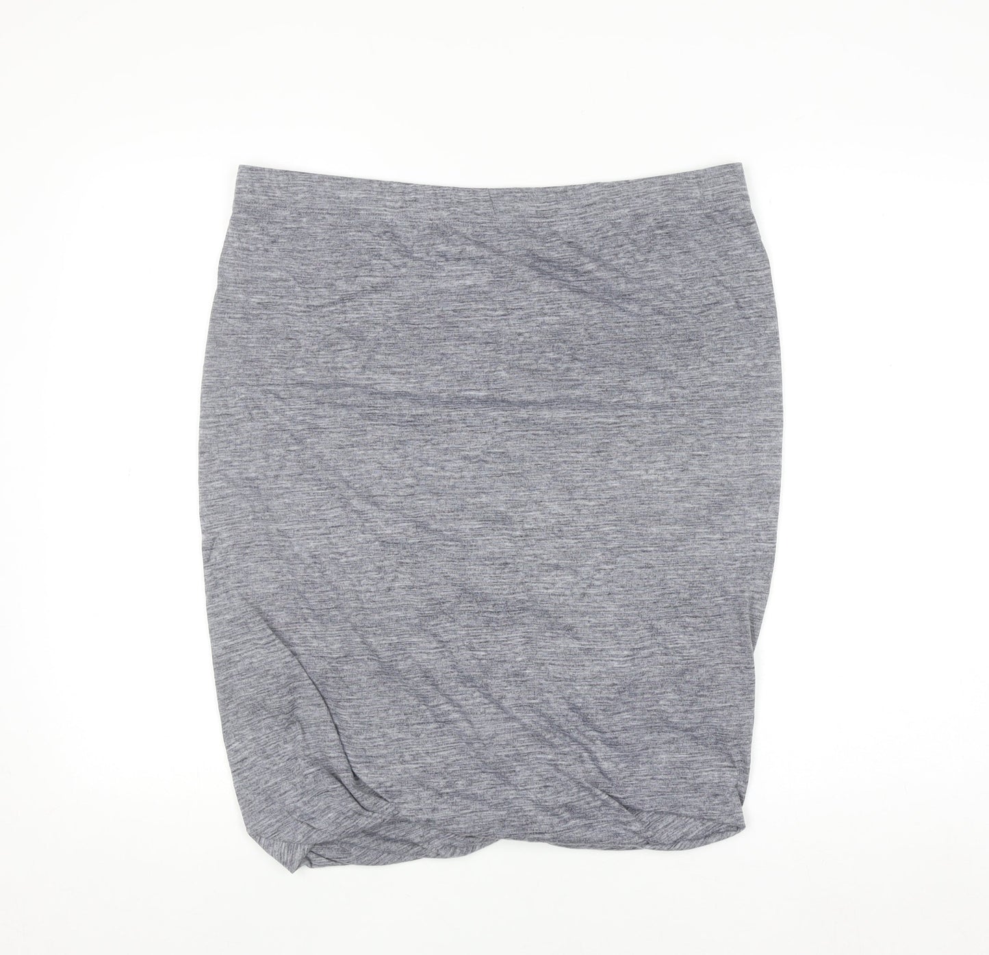 Gap Women's Grey Jersey Pencil Skirt XL Stretch Cotton Blend