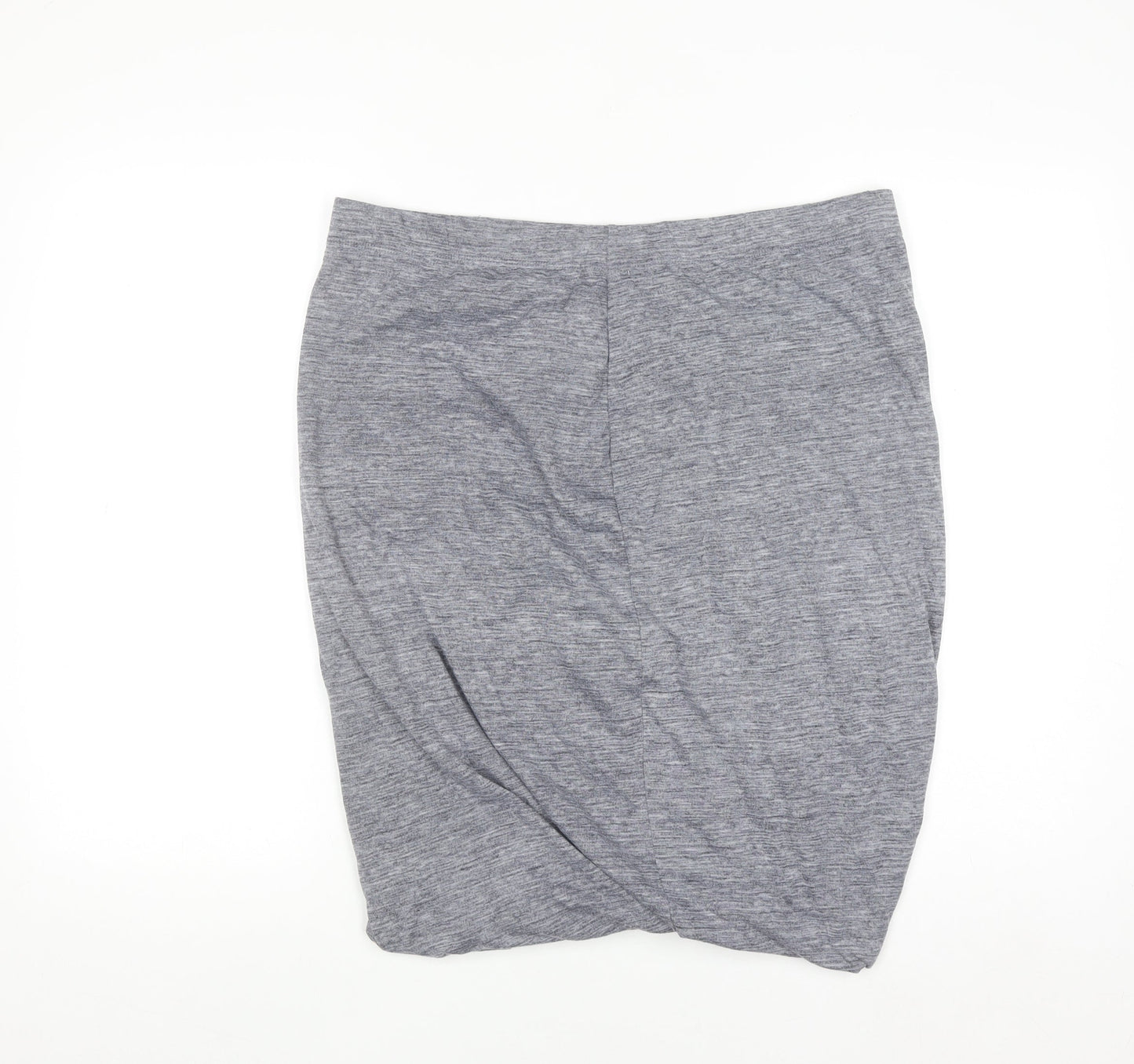 Gap Women's Grey Jersey Pencil Skirt XL Stretch Cotton Blend
