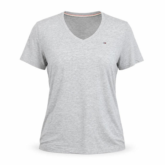 Tommy Hilfiger Mens Grey V-Neck Short Sleeve Cotton T-Shirt XL