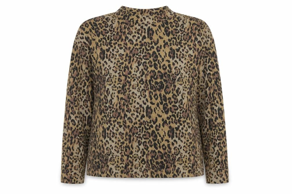 Marks & Spencer Women’s Brown Leopard Print Jumper Size 14