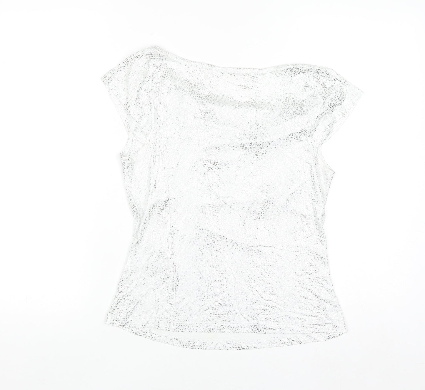 Next Women Silver Cowl Neck Camisole Blouse UK 14 Party Top