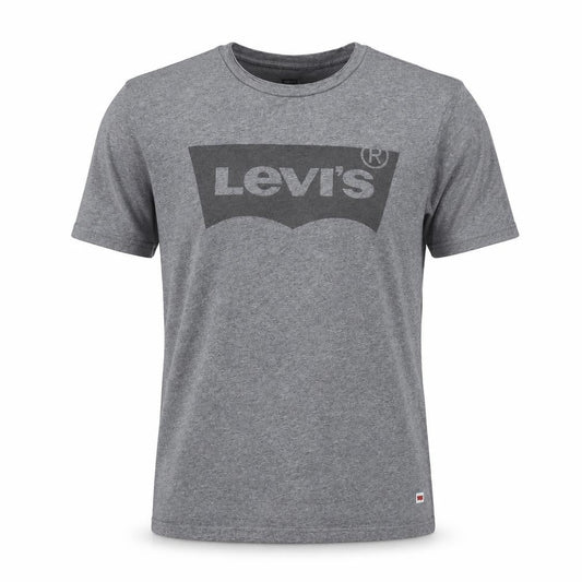 Levi's Men's Grey Logo Crew Neck Cotton T-Shirt Size M