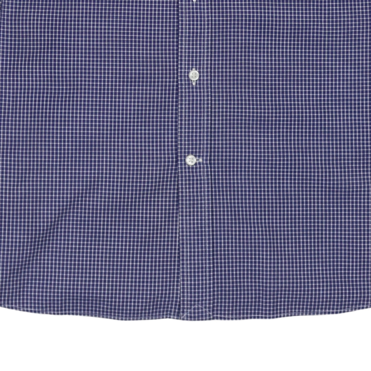 Ralph Lauren Men's Blue Check Long Sleeve Button-Down Shirt Size 15.5