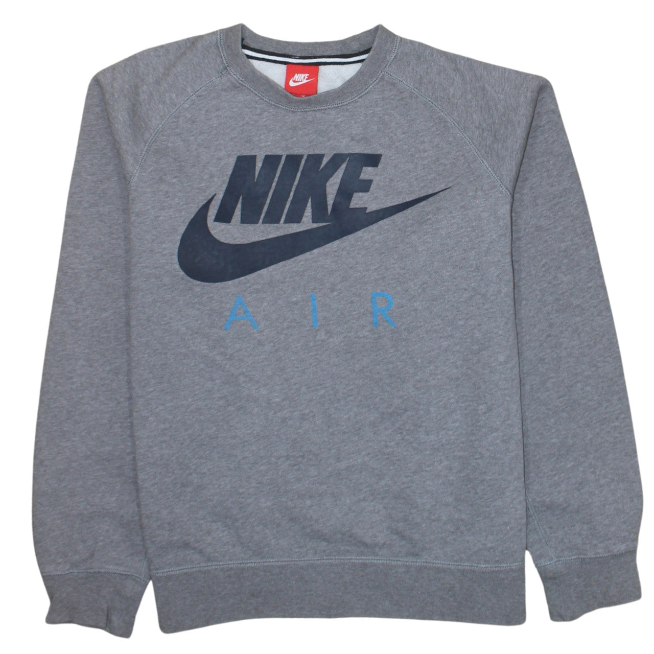 Nike Men's Grey Air Logo Pullover Sweatshirt Size M