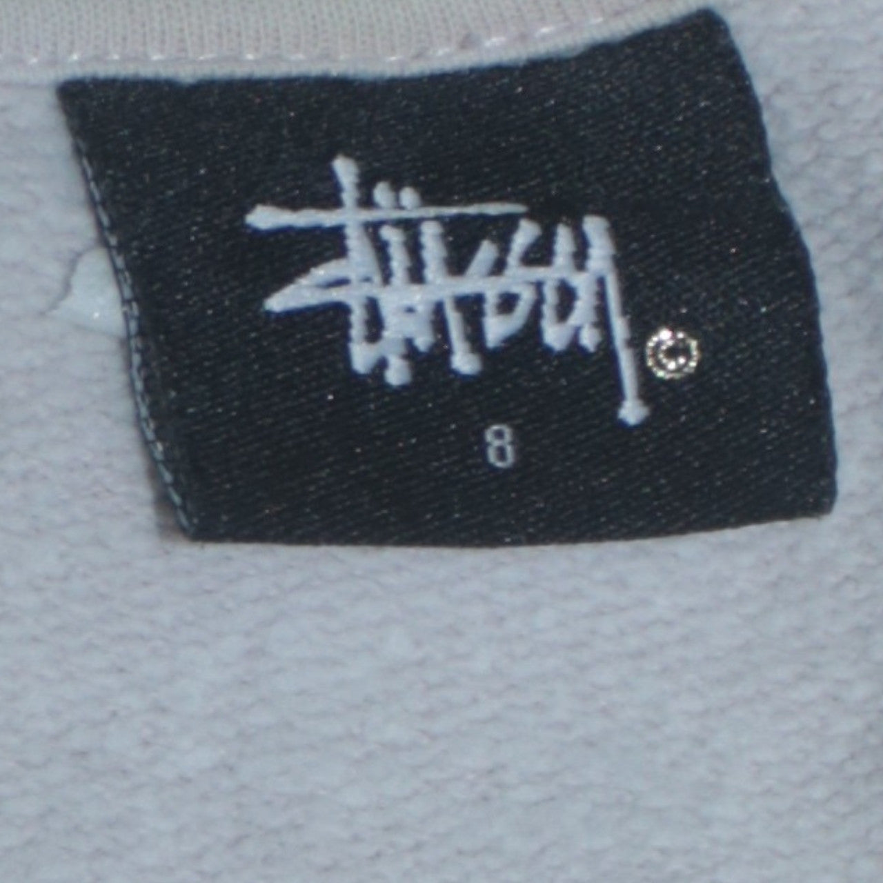 Stussy Womens Beige Size 8 Crew Neck Pullover Sweatshirt