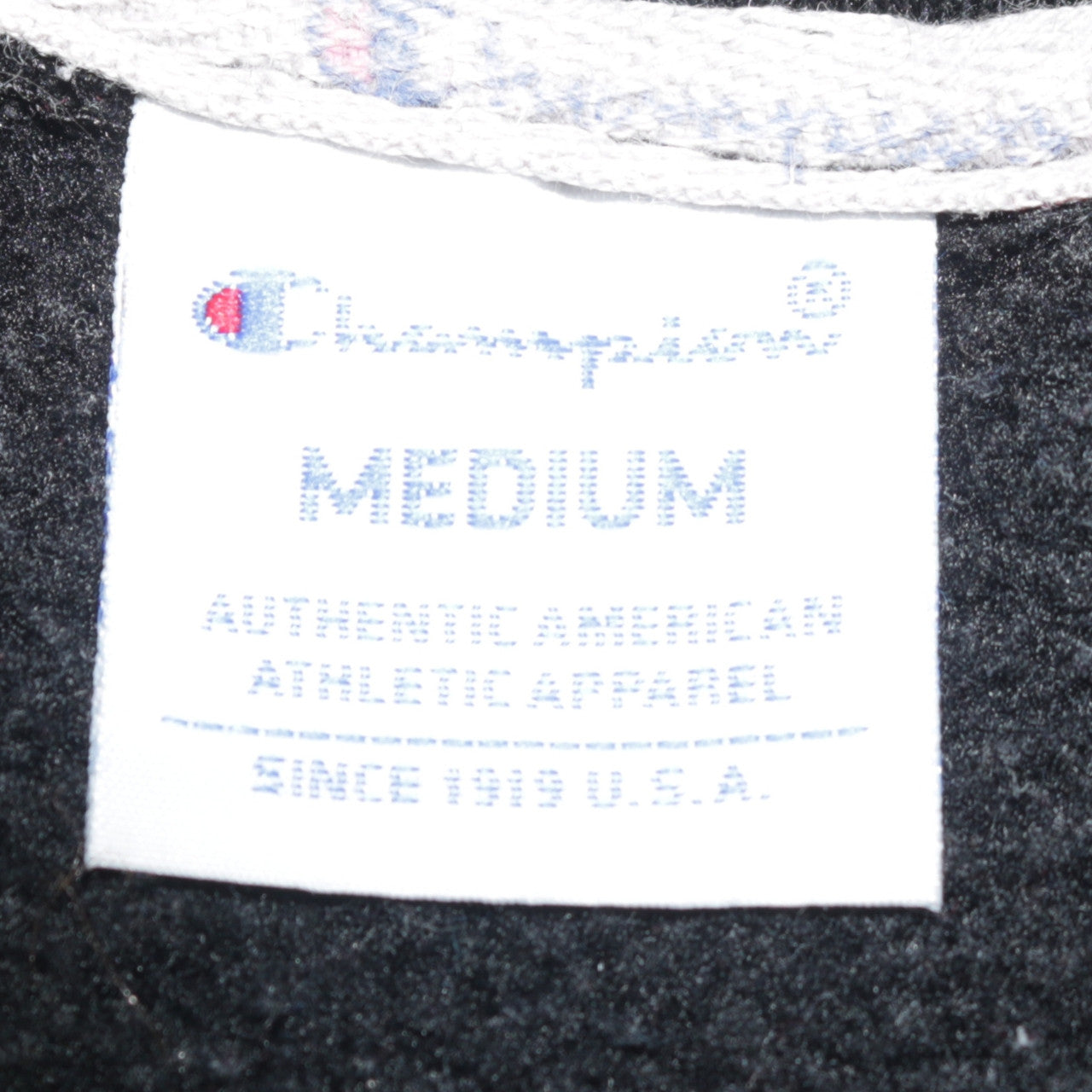 Champion Men's Black Medium Pullover Hoodie with Logo Embroidery
