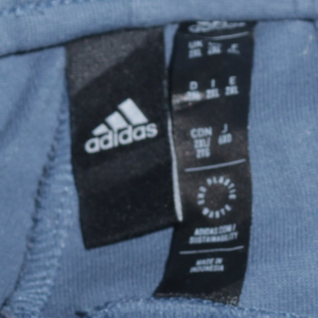 Adidas Men’s Blue 2XL Jogger Trousers Elastic Waist Tapered Fit