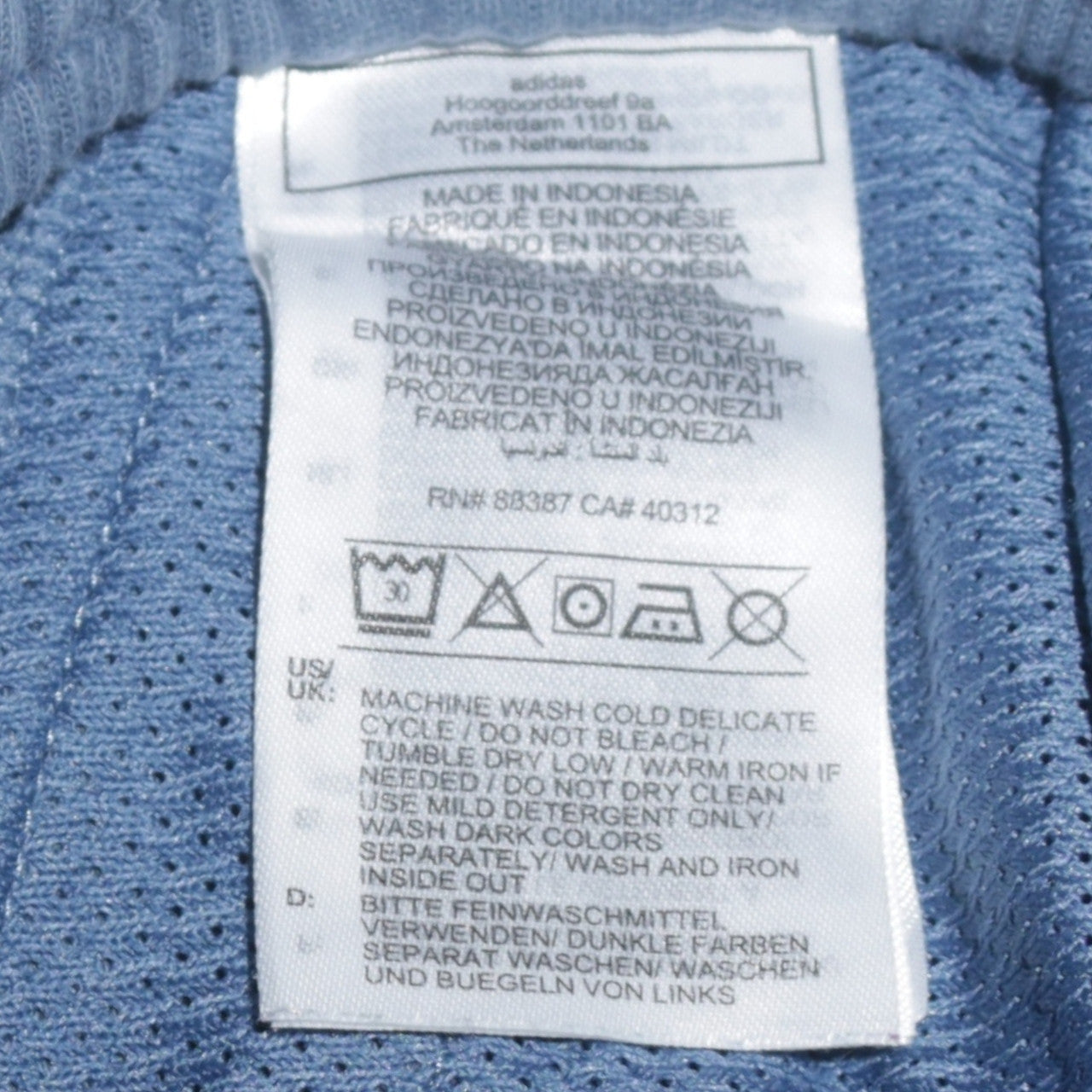Adidas Men’s Blue 2XL Jogger Trousers Elastic Waist Tapered Fit
