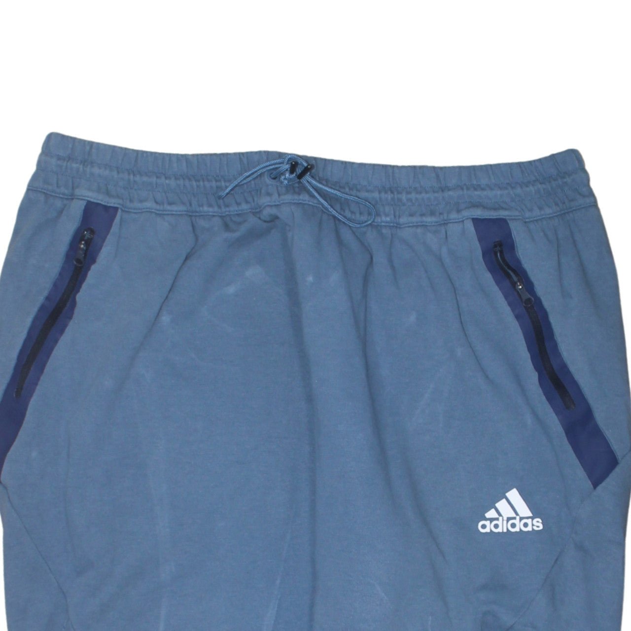 Adidas Men’s Blue 2XL Jogger Trousers Elastic Waist Tapered Fit