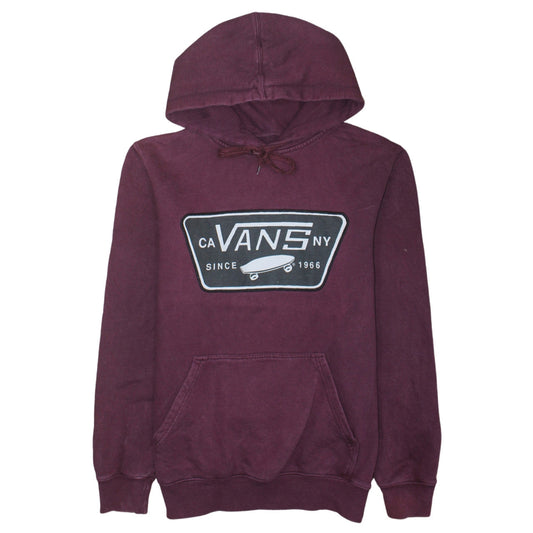 Vans Men's Small Purple Pullover Hoodie with Logo Graphic