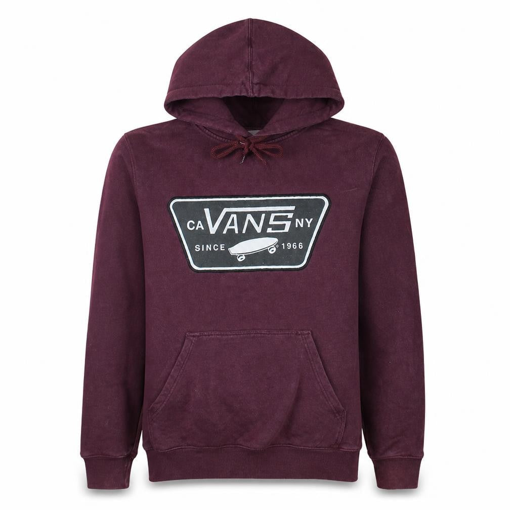 Vans Men's Small Purple Pullover Hoodie with Logo Graphic