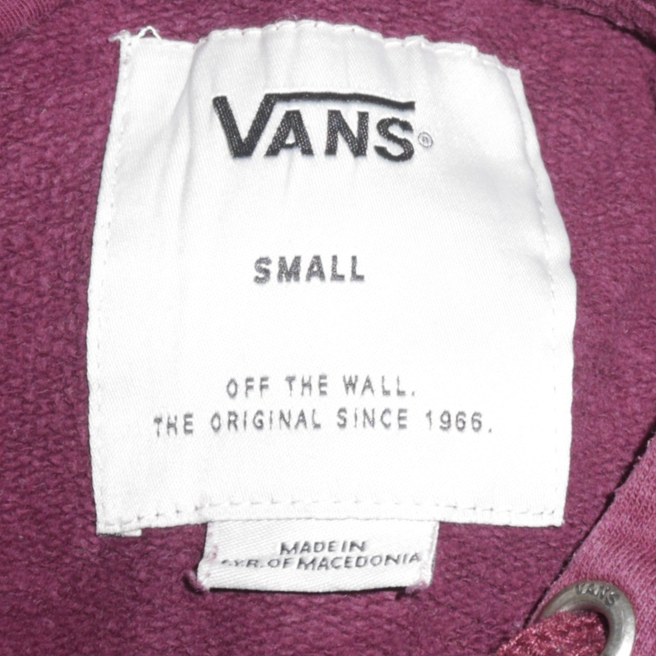 Vans Men's Small Purple Pullover Hoodie with Logo Graphic