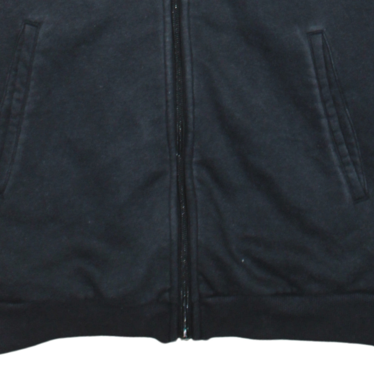 Adidas Women Black XS Full Zip Hoodie Sweatshirt Cotton Blend