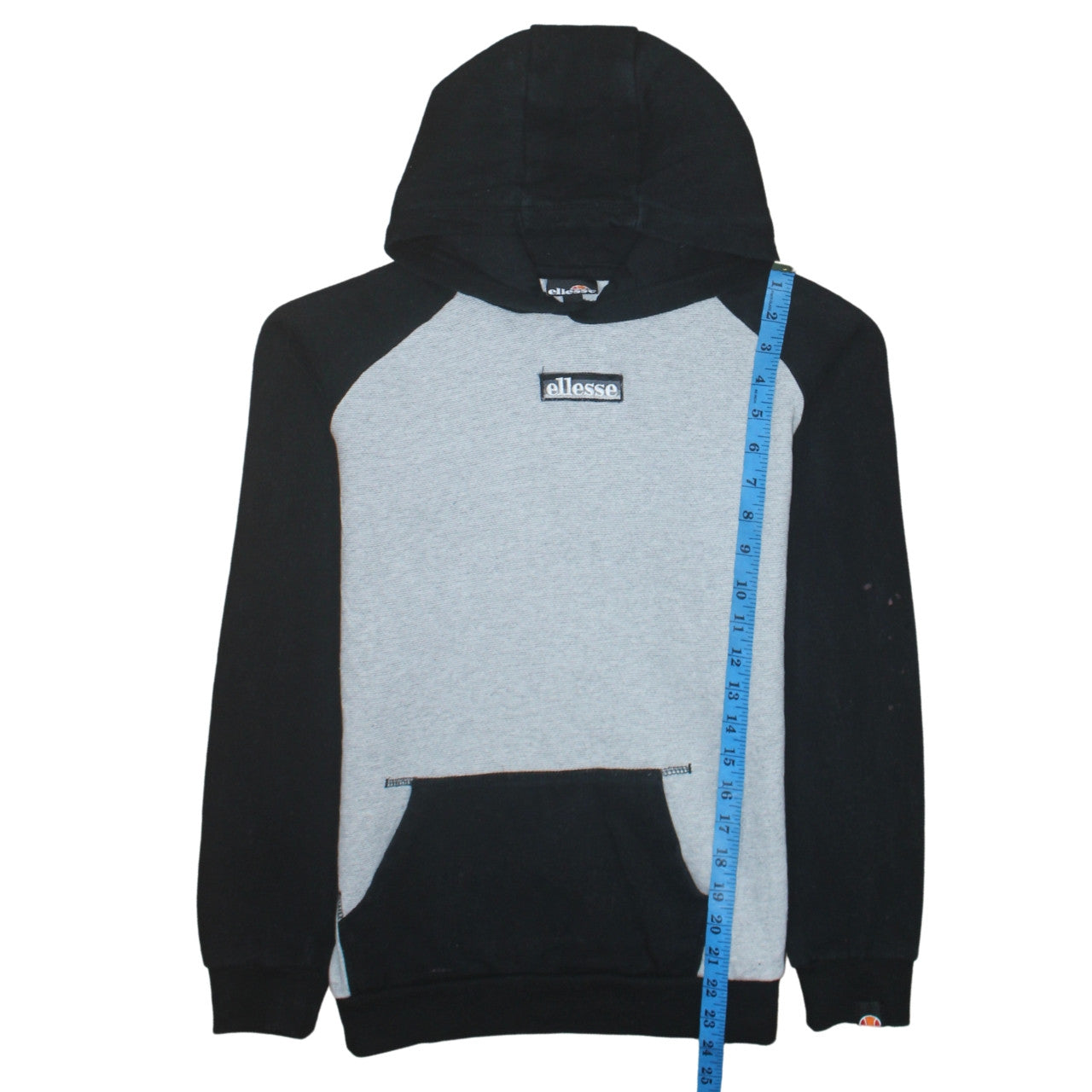 Ellesse Boys Grey & Black Long Sleeve Pullover Hoodie Size 13-14 Years