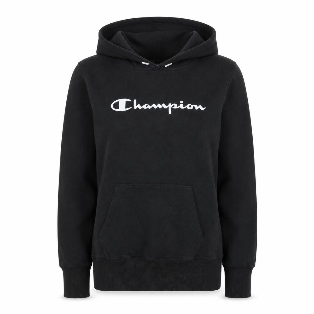 Champion Womens Black Large Pullover Hoodie Sweatshirt