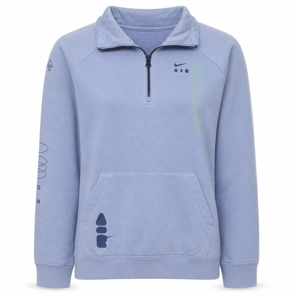 Nike Women’s Purple 1/4 Zip Pullover Sweatshirt Medium Cotton Blend