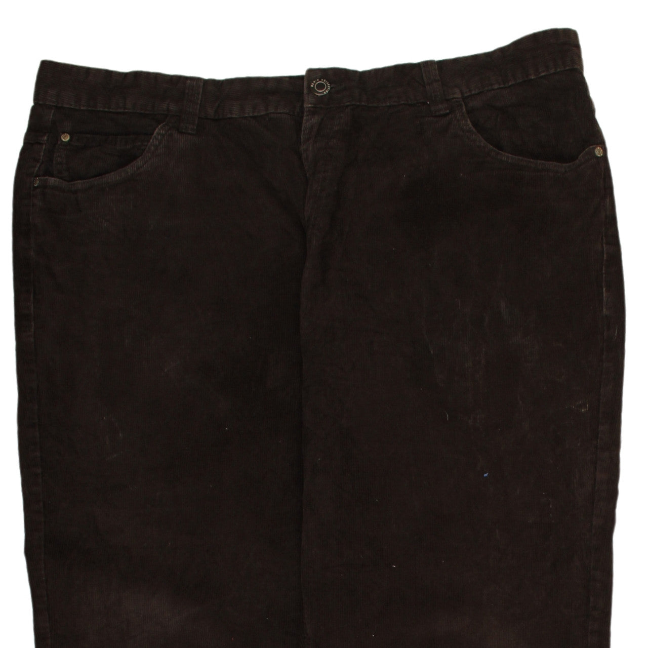 TEX Men Brown Corduroy Five Pocket Trousers Size 52 Regular Fit