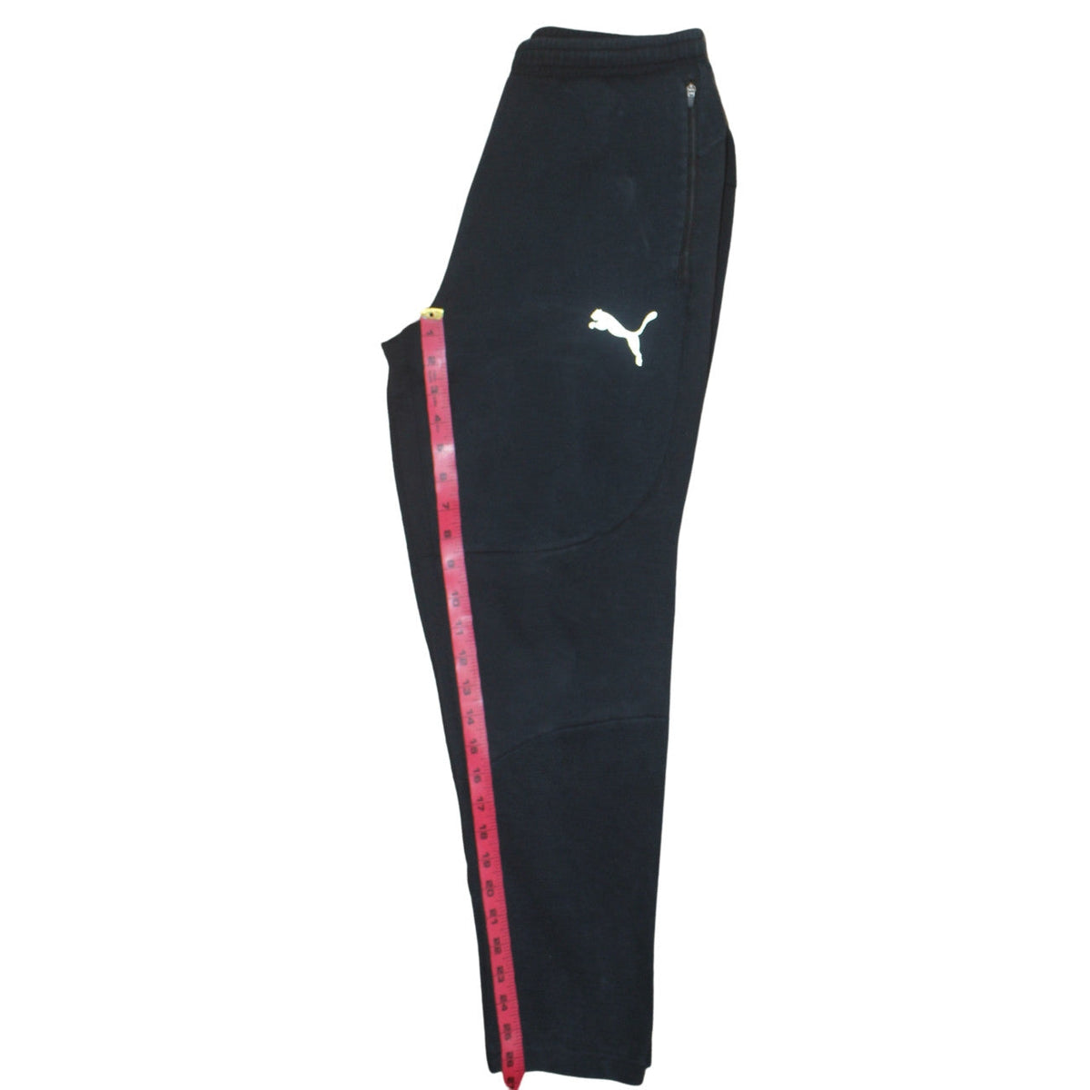 Puma Women's Black Jogger Trousers Size M Regular Fit Fleece Pants