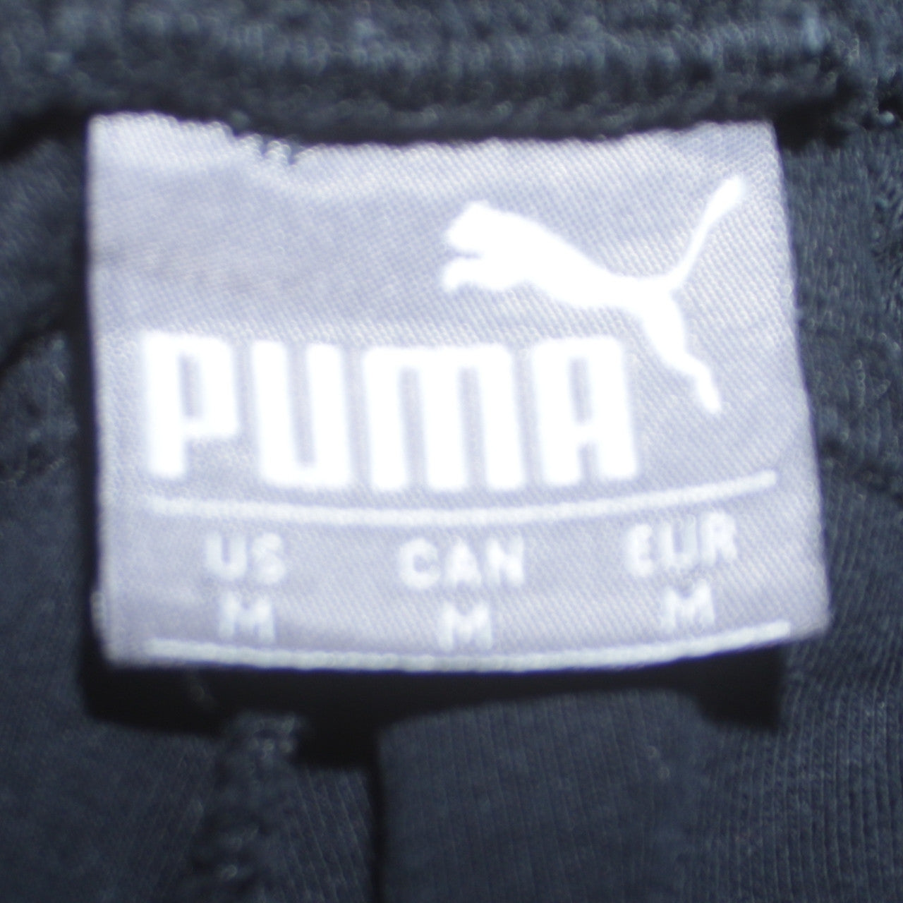 Puma Women's Black Jogger Trousers Size M Regular Fit Fleece Pants