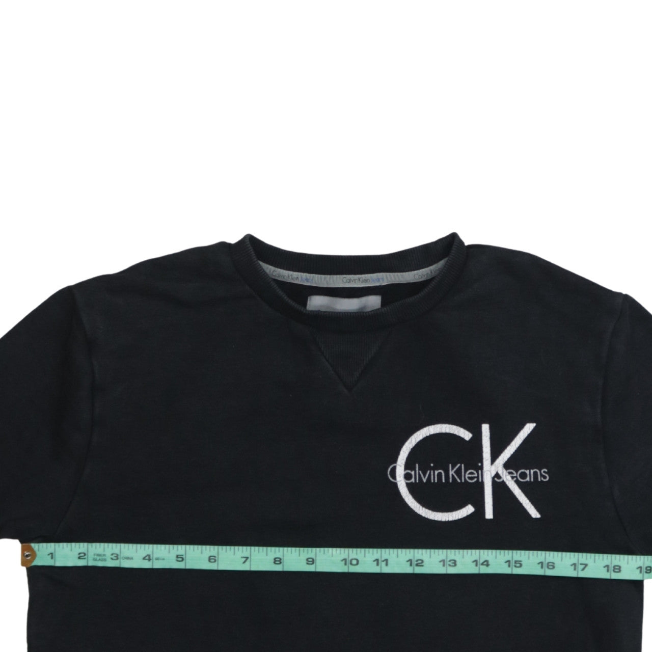 Calvin Klein Jeans Men's Black Small Crew Neck Sweatshirt