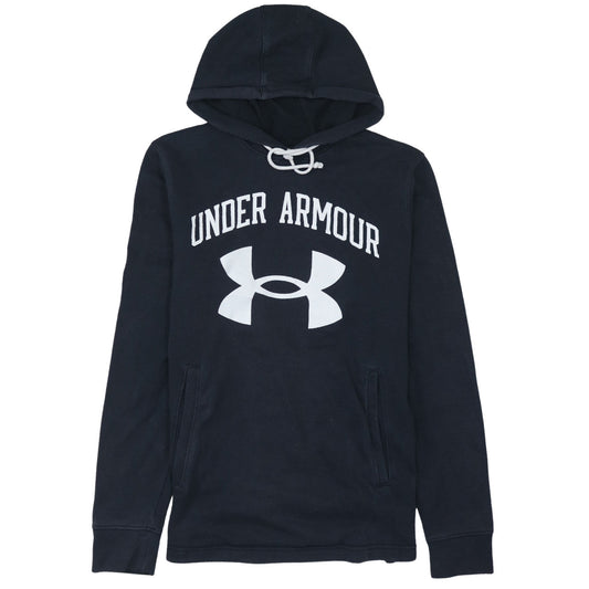 Under Armour Men's Black Pullover Hoodie Medium Relaxed Fit Sportswear